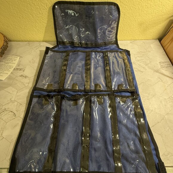 Large Tackle Bag for Fishing Lures, etc. Carry /Storage, 9 Pockets, 29” x 18” - Picture 1 of 7